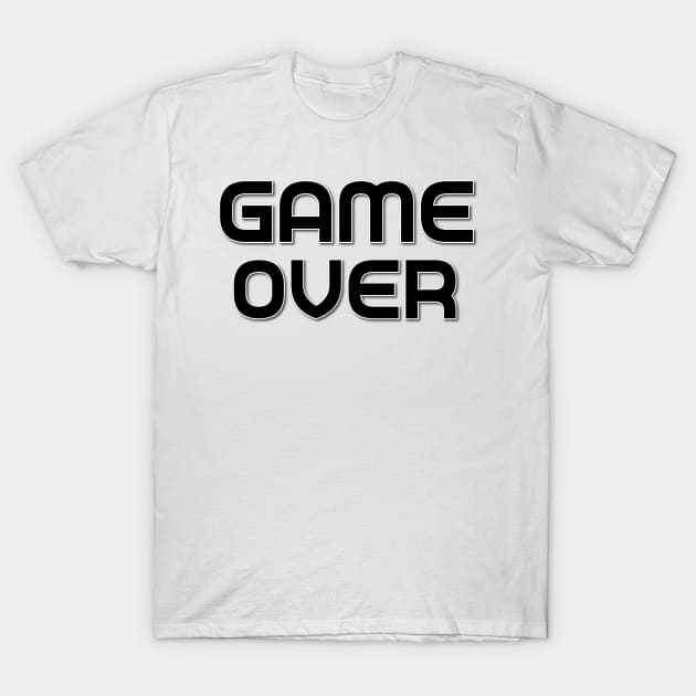 Game Over - Design 1 T-Shirt by 7-Bit Gaming